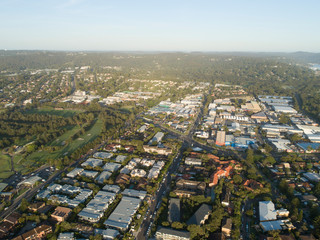 Aerial Views of suburbs, Sydney, Australia