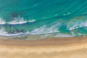 Bondi Beach from above in Helicopter