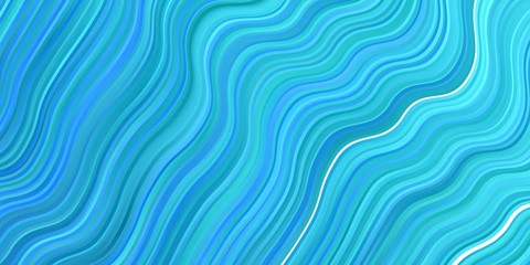 Light BLUE vector template with curves. Illustration in halftone style with gradient curves. Template for your UI design.