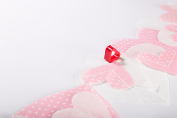 pink and red hearts background