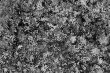 ice crystals on a black background as a background