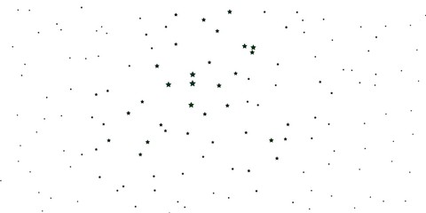 Dark Green vector background with small and big stars. Colorful illustration in abstract style with gradient stars. Theme for cell phones.
