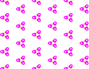 Abstract geometric pattern in ornamental style. Pink color. Seamless design texture.