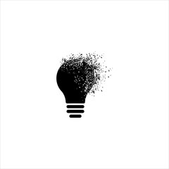 light bulbs and flake vector
