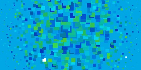 Light Blue, Green vector backdrop with rectangles. Abstract gradient illustration with colorful rectangles. Modern template for your landing page.