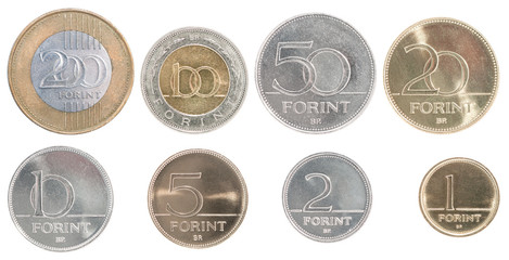 set of Hungarian coins