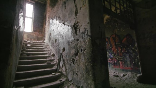 A Creepy Abandoned Psychiatric Hospital In Otwock Poland - Wide Shot
