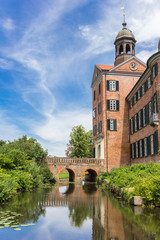 Bridge and entrance tower of he castle in Eutin, Germany
