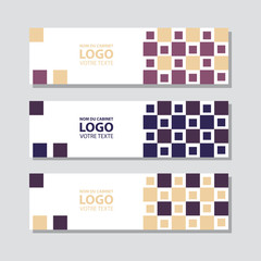 Set of abstract corporate business banner template, horizontal advertising business banner layout template flat design set , clean abstract cover header background for website design