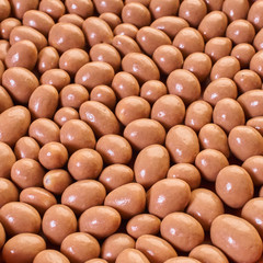 texture of chocolate round candy