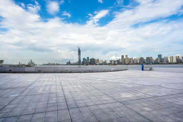Fototapeta na wymiar city skyline in wuhan china