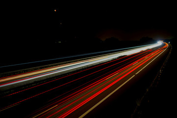 Fototapeta na wymiar night traffic