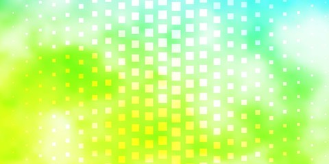 Light Blue, Green vector backdrop with rectangles. Colorful illustration with gradient rectangles and squares. Best design for your ad, poster, banner.