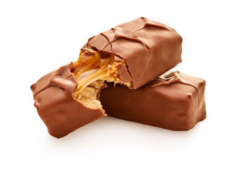 chocolate bar with caramel