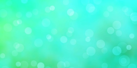 Light Green vector template with circles. Modern abstract illustration with colorful circle shapes. Pattern for business ads.