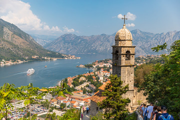 Naklejka na ściany i meble church in kotor bay montenegro