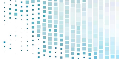 Light BLUE vector pattern in square style. Colorful illustration with gradient rectangles and squares. Pattern for commercials, ads.