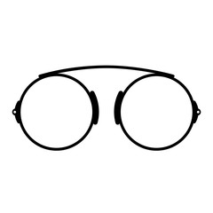 Old glasses vector icon - obrazy, fototapety, plakaty