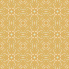 Wallpaper texture seamless pattern. Modern design. Colors in the image: gold, white. Vector.
