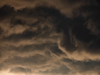 Dramatic grey stormy sky background