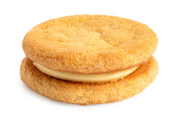 Crunchy cream oat biscuit with vanilla filling.