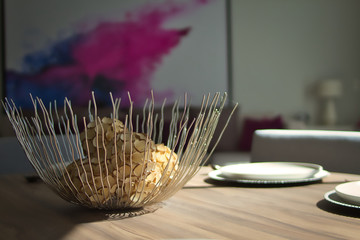 Decoración de interiores adorno de mesa