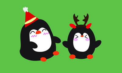 penguins feel excited  because their christmas day  is coming.