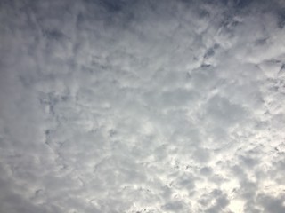 beautiful cloudy sky on a sunny weather day