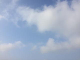 beautiful cloudy sky on a sunny weather day