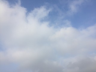 beautiful cloudy sky on a sunny weather day