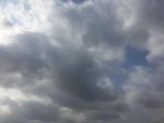 cloudy sky on a bad weather day