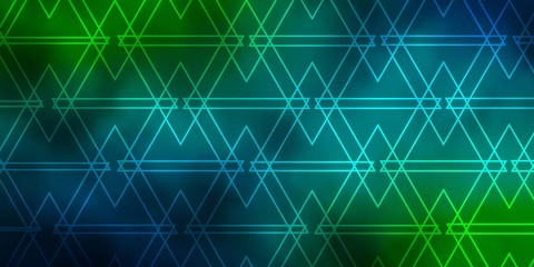 Dark Blue, Yellow vector background with triangles. Beautiful illustration with triangles in nature style. Pattern for commercials.