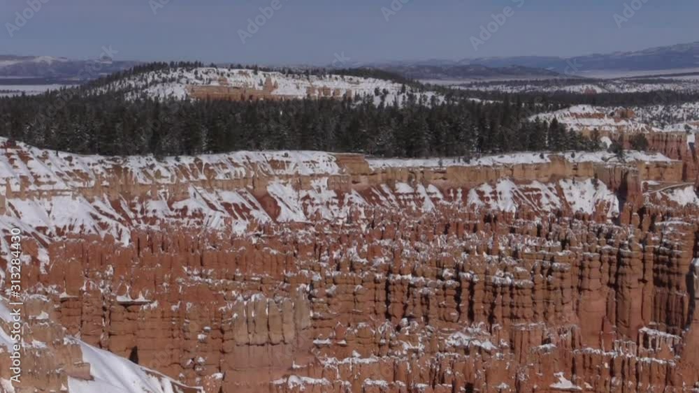 Wall mural Bryce Canyon National Park Utah Winter Landscape