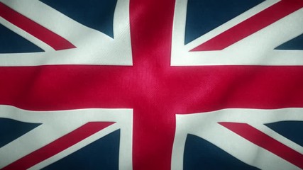 flag of the united kingdom waving in the wind - Powered by Adobe