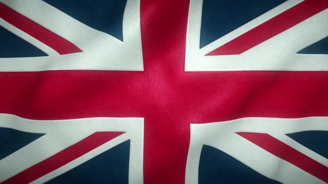 flag of the united kingdom waving in the wind