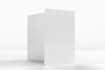 White Credit/Debit Card, 3D Rendered Isolated on White Background