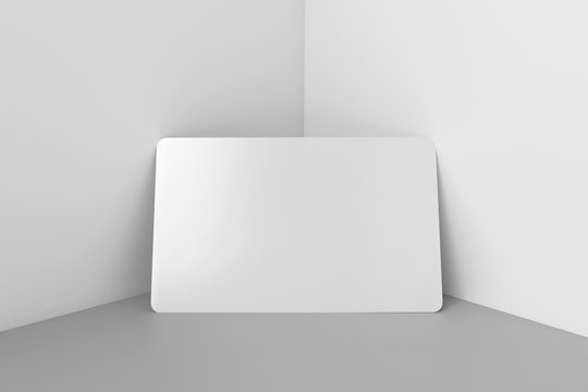 White Credit/Debit Card, 3D Rendered Isolated on White Background