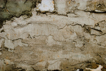 Plakat The wall with the mortar is uneven, cracks. 1