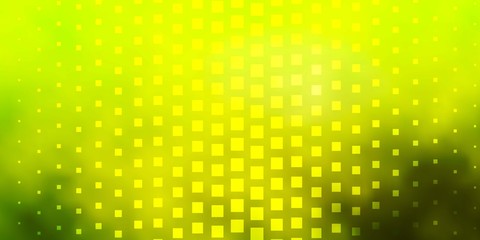 Light Green, Yellow vector pattern in square style. Illustration with a set of gradient rectangles. Pattern for business booklets, leaflets