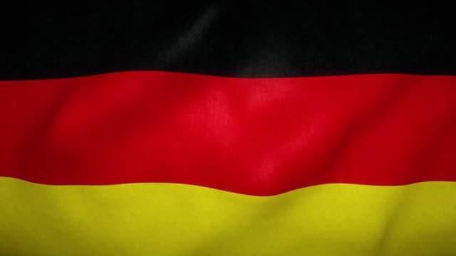 flag of Germany waving in the wind