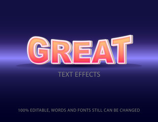 Naklejka na ściany i meble Great text effects template