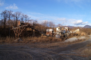 Big equipment of crushed stone factory