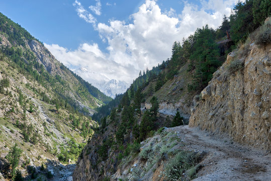Fairy Meadows Road towards Nanga Parbat Base Camp, Pakistan, taken in August 2019