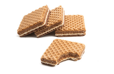 square waffles isolated