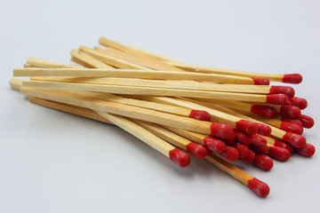 matches isolated on white background