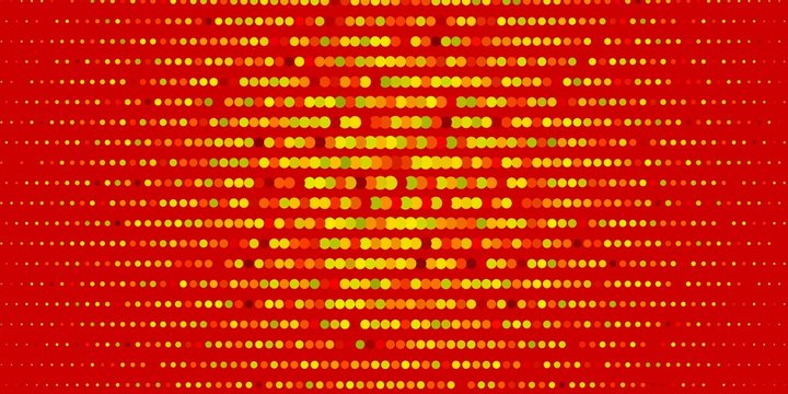 Dark Green, Red vector layout with circle shapes. Modern abstract illustration with colorful circle shapes. Pattern for wallpapers, curtains.