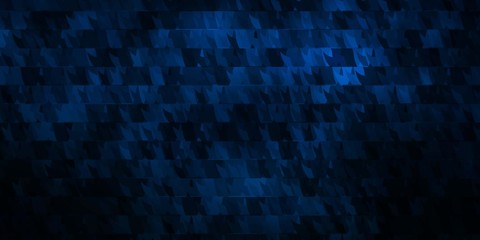 Dark BLUE vector background with lines, triangles.