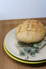 Serve bread with dried herbs