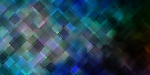 Light Blue, Green vector layout with lines, rectangles.