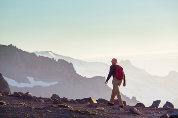Fototapeta premium Hike in mountains